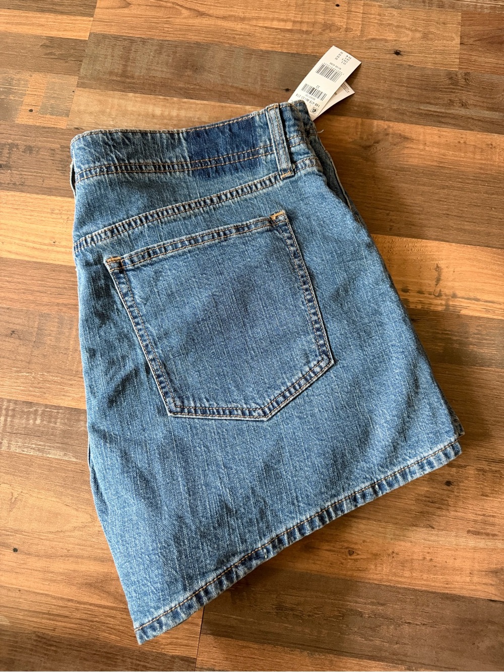 NWT Abercrombie & Fitch women’s denim Jean shorts loose fit high rise 90s Sz 32 - Picture 11 of 11